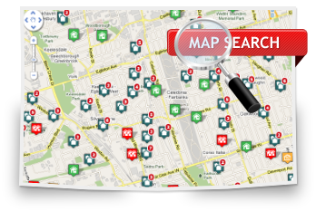 Search for Kamloops real estate via a map